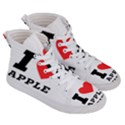 I love Apple caramel Women s Hi-Top Skate Sneakers View3