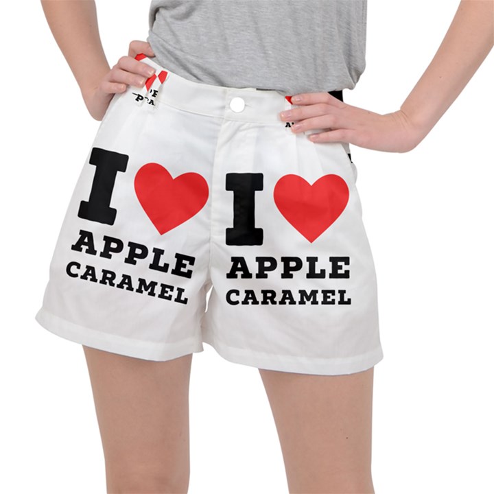 I love Apple caramel Women s Ripstop Shorts