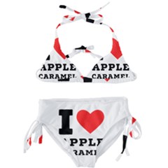 I Love Apple Caramel Kids  Classic Bikini Set by ilovewhateva