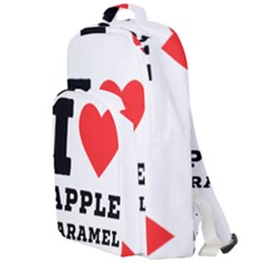 I Love Apple Caramel Double Compartment Backpack by ilovewhateva