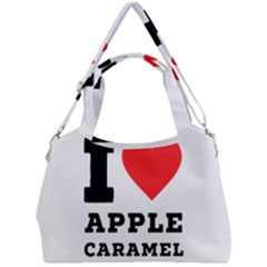 I Love Apple Caramel Double Compartment Shoulder Bag by ilovewhateva