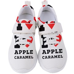 I Love Apple Caramel Women s Velcro Strap Shoes by ilovewhateva