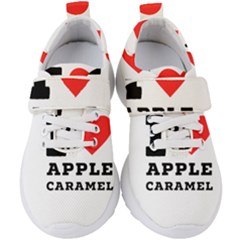 I Love Apple Caramel Kids  Velcro Strap Shoes by ilovewhateva