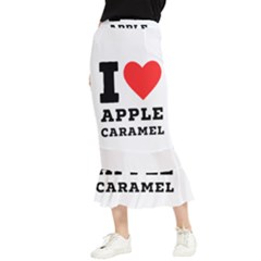 I Love Apple Caramel Maxi Fishtail Chiffon Skirt by ilovewhateva