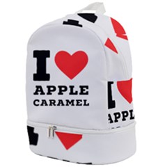 I Love Apple Caramel Zip Bottom Backpack