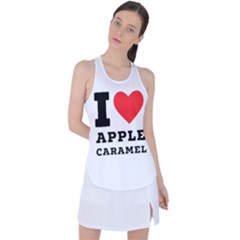 I Love Apple Caramel Racer Back Mesh Tank Top by ilovewhateva