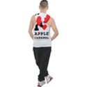 I love Apple caramel Men s Sleeveless Hoodie View2