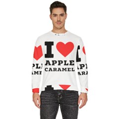 I Love Apple Caramel Men s Fleece Sweatshirt by ilovewhateva