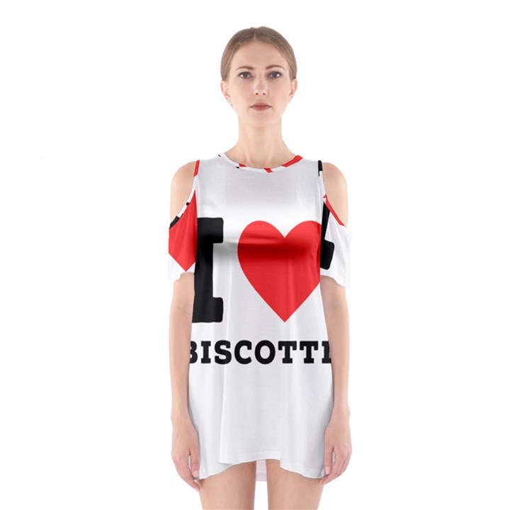 I love biscotti Shoulder Cutout One Piece Dress