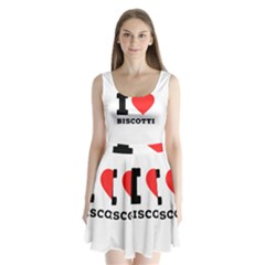 I Love Biscotti Split Back Mini Dress  by ilovewhateva