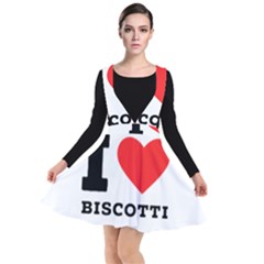 I Love Biscotti Plunge Pinafore Dress by ilovewhateva