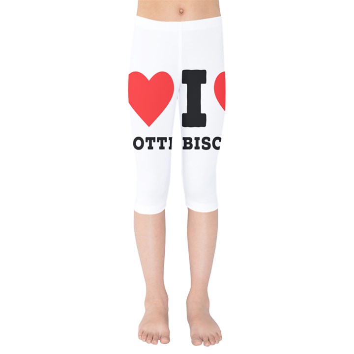 I love biscotti Kids  Capri Leggings 