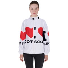 I Love Biscotti Women s High Neck Windbreaker by ilovewhateva