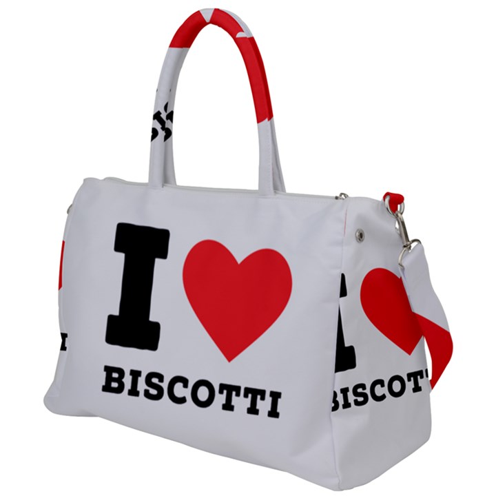 I love biscotti Duffel Travel Bag