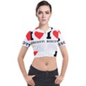 I love biscotti Short Sleeve Cropped Jacket View1