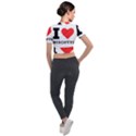 I love biscotti Short Sleeve Cropped Jacket View2