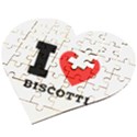 I love biscotti Wooden Puzzle Heart View2