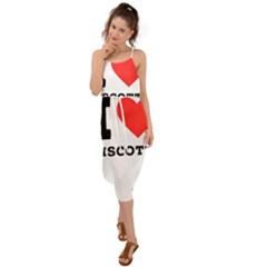 I Love Biscotti Waist Tie Cover Up Chiffon Dress by ilovewhateva