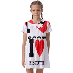 I Love Biscotti Kids  Asymmetric Collar Dress by ilovewhateva