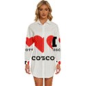 I love biscotti Womens Long Sleeve Shirt Dress View1