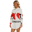 I love biscotti Womens Long Sleeve Shirt Dress View2