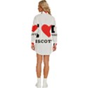 I love biscotti Womens Long Sleeve Shirt Dress View4