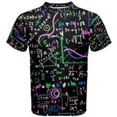 Math-linear-mathematics-education-circle-background Men s Cotton Tee by Salman4z