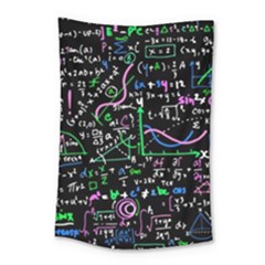 Math-linear-mathematics-education-circle-background Small Tapestry by Salman4z