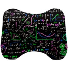 Math-linear-mathematics-education-circle-background Head Support Cushion by Salman4z