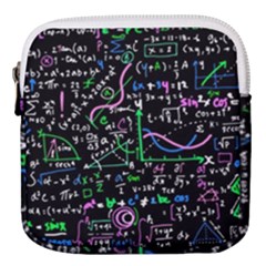 Math-linear-mathematics-education-circle-background Mini Square Pouch by Salman4z