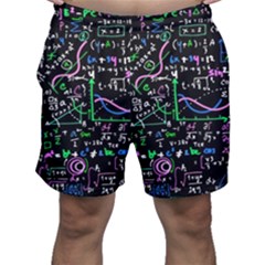 Math-linear-mathematics-education-circle-background Men s Shorts by Salman4z