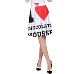 I Love Chocolate Mousse A-line Skirt by ilovewhateva