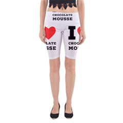 I Love Chocolate Mousse Yoga Cropped Leggings by ilovewhateva