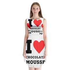 I Love Chocolate Mousse Sleeveless Chiffon Dress   by ilovewhateva