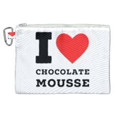 I Love Chocolate Mousse Canvas Cosmetic Bag (xl) by ilovewhateva