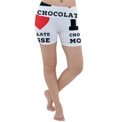 I Love Chocolate Mousse Lightweight Velour Yoga Shorts by ilovewhateva