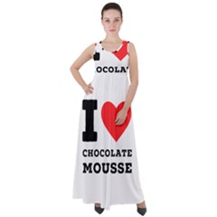 I Love Chocolate Mousse Empire Waist Velour Maxi Dress by ilovewhateva