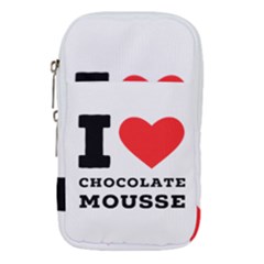 I Love Chocolate Mousse Waist Pouch (large) by ilovewhateva