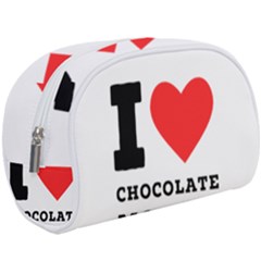 I Love Chocolate Mousse Make Up Case (large) by ilovewhateva