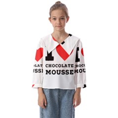 I Love Chocolate Mousse Kids  Sailor Shirt by ilovewhateva