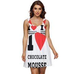 I Love Chocolate Mousse Ruffle Strap Babydoll Chiffon Dress by ilovewhateva