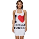 I love chocolate mousse Sleeveless Wide Square Neckline Ruched Bodycon Dress View1