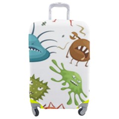 Dangerous-streptococcus-lactobacillus-staphylococcus-others-microbes-cartoon-style-vector-seamless Luggage Cover (medium) by Salman4z