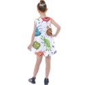 Dangerous-streptococcus-lactobacillus-staphylococcus-others-microbes-cartoon-style-vector-seamless Kids  Summer Dress View2