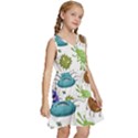 Dangerous-streptococcus-lactobacillus-staphylococcus-others-microbes-cartoon-style-vector-seamless Kids  Sleeveless Tiered Mini Dress View3