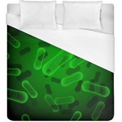 Green-rod-shaped-bacteria Duvet Cover (king Size) by Salman4z