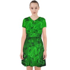 Green-rod-shaped-bacteria Adorable In Chiffon Dress by Salman4z