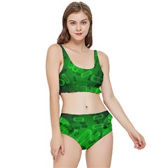 Green-rod-shaped-bacteria Frilly Bikini Set by Salman4z