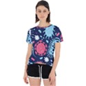 Seamless-pattern-microbes-virus-vector-illustration Open Back Sport Tee View1