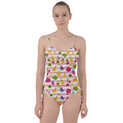 Tropical-fruits-berries-seamless-pattern Sweetheart Tankini Set by Salman4z